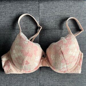 Victoria's Secret BODY BY VICTORIA Perfect Shape Push-Up Lace-Trim Bra